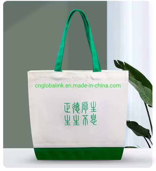 주문 새로운 작풍 가죽 끈은 승진 활동 선물 튼튼한 재사용할 수 있는 쇼핑 면 화포 끈달린 가방을 꾸몄습니다